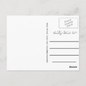 Absolvent | Save the Date drei Foto Postkarte (Rückseite)