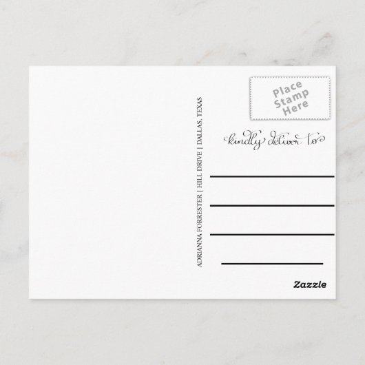 Absolvent | Save the Date drei Foto Postkarte (Rückseite)