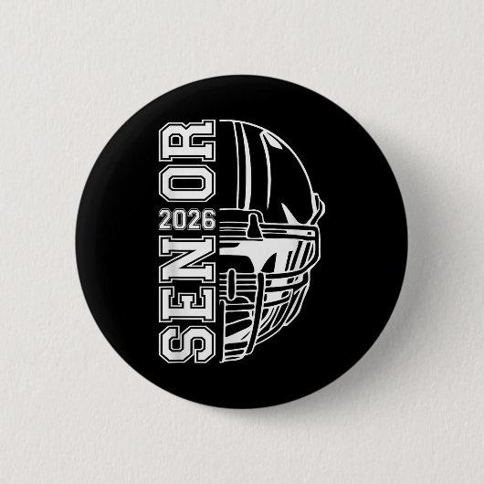 Absolvent Senior CL of 2026 Abschluss American Foo Button (Vorderseite)