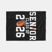 Absolvent Senior CL of 2026 Abschluss American Foo Fleecedecke (Vorderseite (Horizontal))