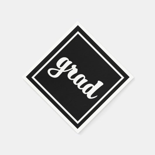 Absolvent Serviette (Ecke)