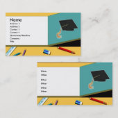 Absolvent Telefonnummerkarte (Vorne/Hinten)