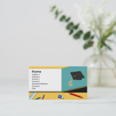 Absolvent Telefonnummerkarte (Stehend Vorderseite)