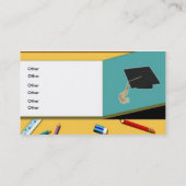 Absolvent Telefonnummerkarte (Rückseite)