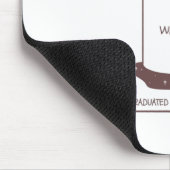 Absolvent und Koffein Mousepad (Ecke)