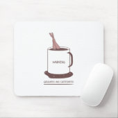 Absolvent und Koffein Mousepad (Mit Mouse)