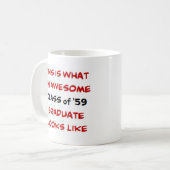 Absolvent von '59 kaffeetasse (Vorderseite Links)