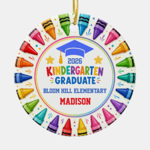 Absolventen-Andenken für den Kindergarten mit indi Keramik Ornament