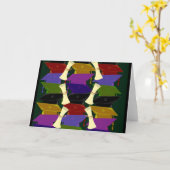 Absolventen Caps Niedlicher Cartoon Karte (Gelbe Blume)