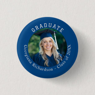 Absolventen-Foto Name Klasse Jahr Abschluss-Andenk Button