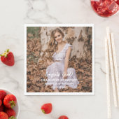 Absolventen-Fotografie zum Abschluss Serviette (Beispiel)