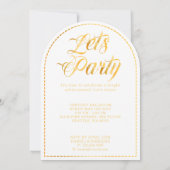 Absolventen, goldene Touch erhellen Ihre Zukunft. Einladung (Rückseite)