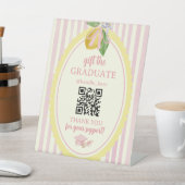 Absolventen-QR-Code-Geschenkfonds Sockelschild (In SItu)