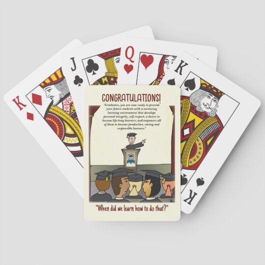 Absolventen Spielkarten (Rückseite)