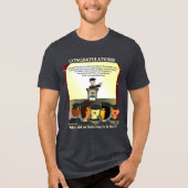 Absolventen Tri-Blend Shirt (Vorderseite)