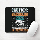 Absolventen Warnung Bachelor 2026 Abschlussfeier G Mousepad (Mit Mouse)