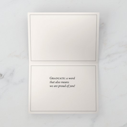 Absolventendefinition Karte (Innenseite)