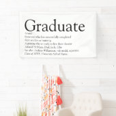 Absolventendefinition modern Schwarz/Weiß Banner (Insitu)