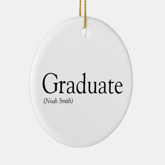 Absolventendefinition modern Schwarz/Weiß Keramik Ornament (Rechts)