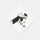 Absolventenhund Serviette (Ecke)