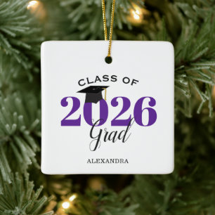 Absolventenklasse 2026 Modernes Lila Keramikornament