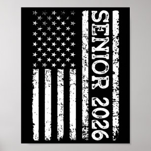 Absolventenklasse 2026 Patriotisch Amerikanische U Poster