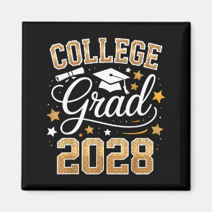 Absolventenklasse 2028 Senior-Illustration Magnet
