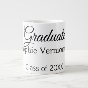 Absolventenname Jahrgang 20XX Gratulation einfache Jumbo-Tasse