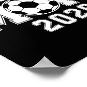 Absolventin 2026 Fußballmutter High School Abschlu Poster (Ecke)