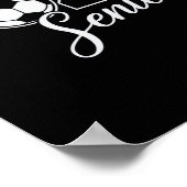 Absolventin 2026 Fußballmutter High School Abschlu Poster (Ecke)