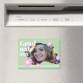 Absolventin Daisy Foto Grün Magnet (In Situ (Geschirrspüler))
