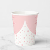 Absolventin Girly Bubble in Rosa Pappbecher (Links)