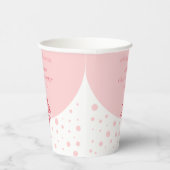 Absolventin Girly Bubble in Rosa Pappbecher (Rechts)