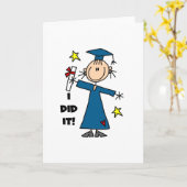 Absolventin Karte (Gelbe Blume)