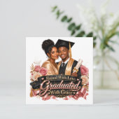 Absolventin mit Grazie Sohn Save The Date (Stehend Vorderseite)