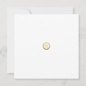 Absolventin mit Grazie Sohn Save The Date (Rückseite)