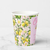 Absolventin Pink Lemon Absolventenfeier Pappbecher (Rechts)