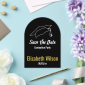 Absolventin Save the Date Acryleinladungen (Insitu (Hochzeit))