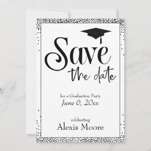 Absolventin Save the Date Magnetkarte Einladung