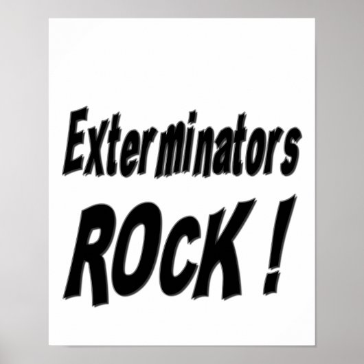Absperrer rock! Poster Print (Vorne)