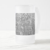 Absperrwände mattiertes Glasbier Tasse (VorderseiteRechts)