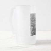 Absperrwände mattiertes Glasbier Tasse (Vorderseite Links)