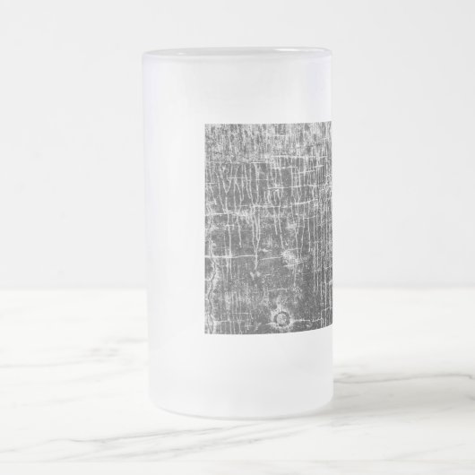 Absperrwände mattiertes Glasbier Tasse (Mittel)