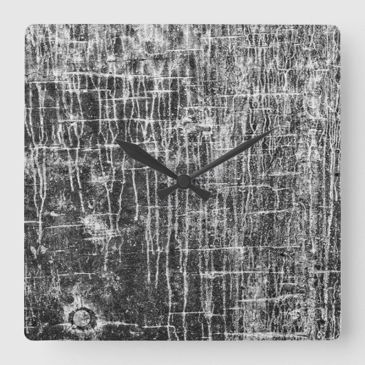 Absperrwände quadratische wanduhr (Vorderseite)
