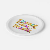 Absprung in Beauty Pappteller (Schrägansicht)