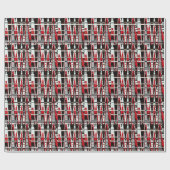 Absract Entwurf mit "rotem Ferrari" für Papier Geschenkpapier (Flach)