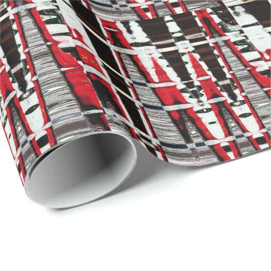 Absract Entwurf mit "rotem Ferrari" für Papier Geschenkpapier (Rolleneckpunkt)