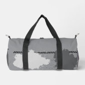 Absract Silver and Blue Cloud Art Gym & Travel Duffle Bag (Vorderseite)