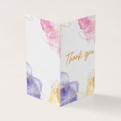 Absract WaterColor Stains Danke Karte (Vorderseite)