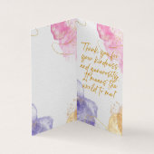 Absract WaterColor Stains Danke Karte (Innenseite)